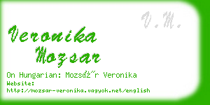 veronika mozsar business card